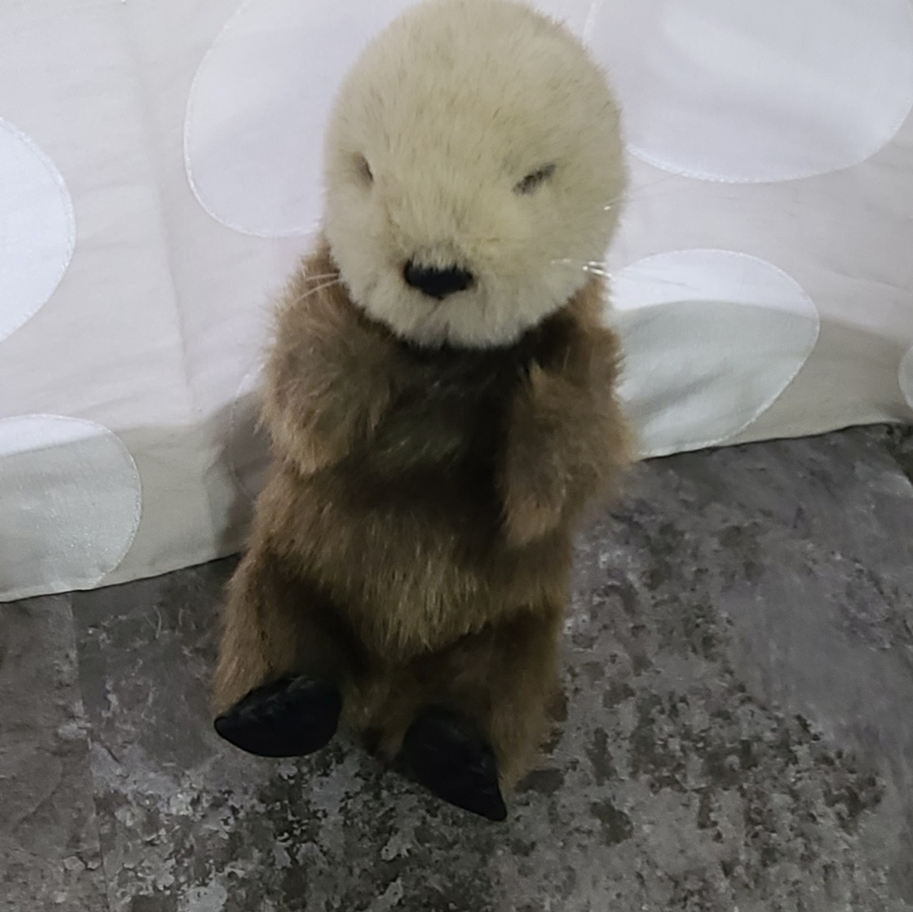 Fiesta 13 in Sea Otter Brown  Stuffed Animal Plush Realistic